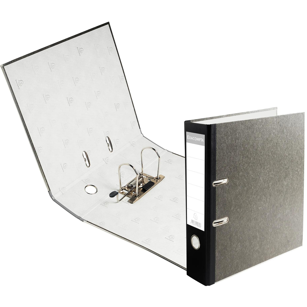 Exacompta Marbled PremTouch A4 Grey Black Lever Arch File 10 Pack Image 3