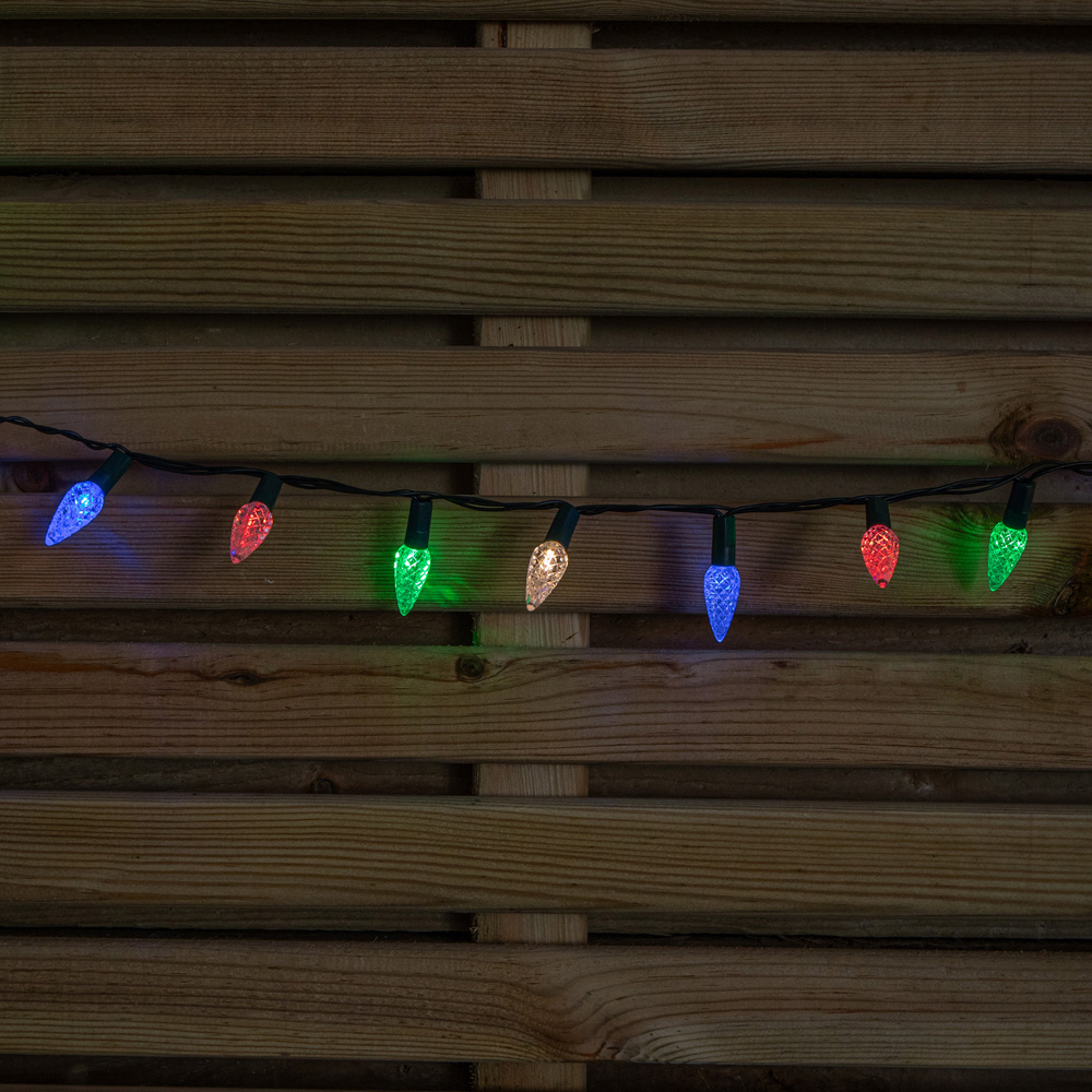 Samuel Alexander 150 Multicoloured LED Multi-Action Pinecone Christmas Lights 7.5m Image 3