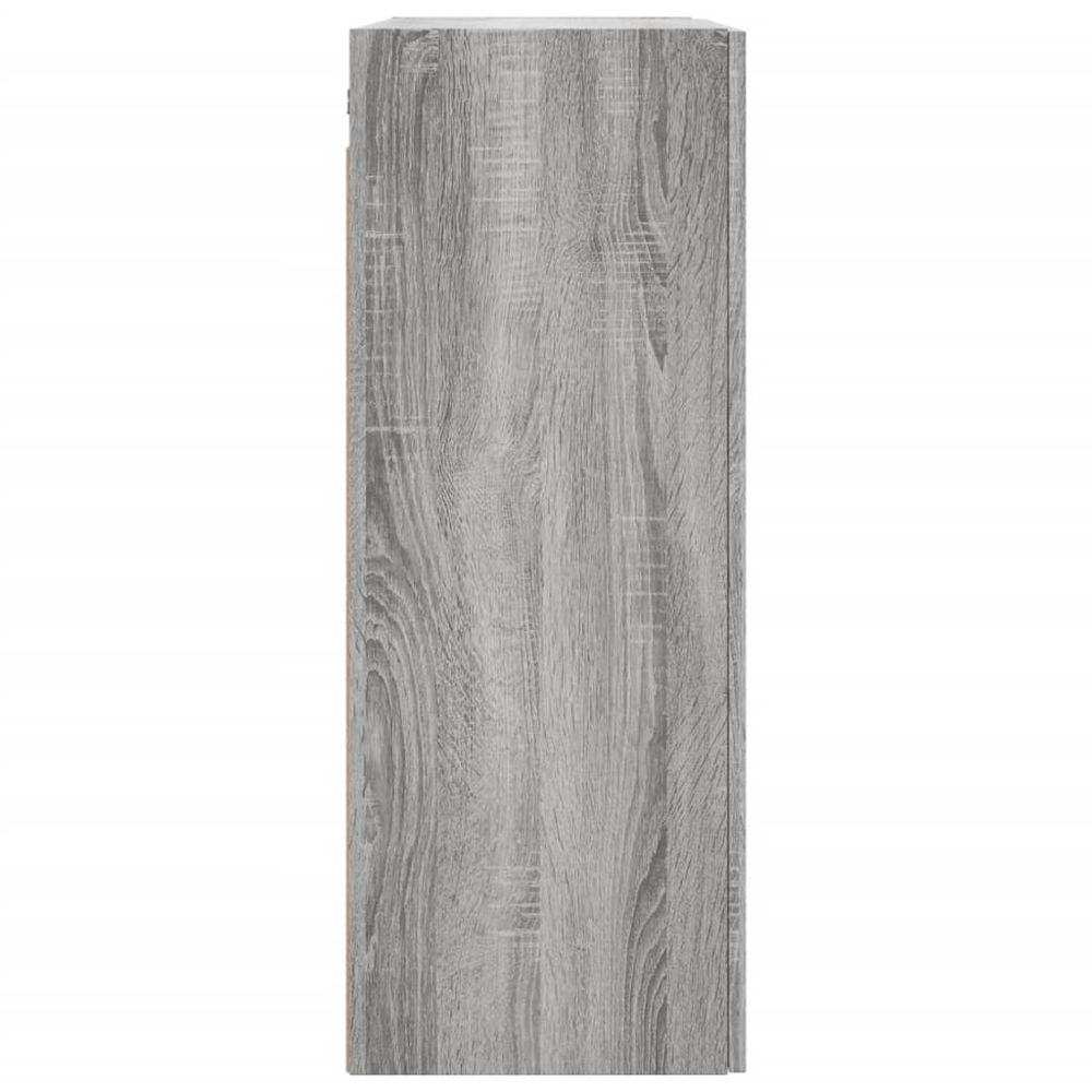 vidaXL 2 Door Grey Sonoma Wall Mounted Cabinet Set of 2 Image 7