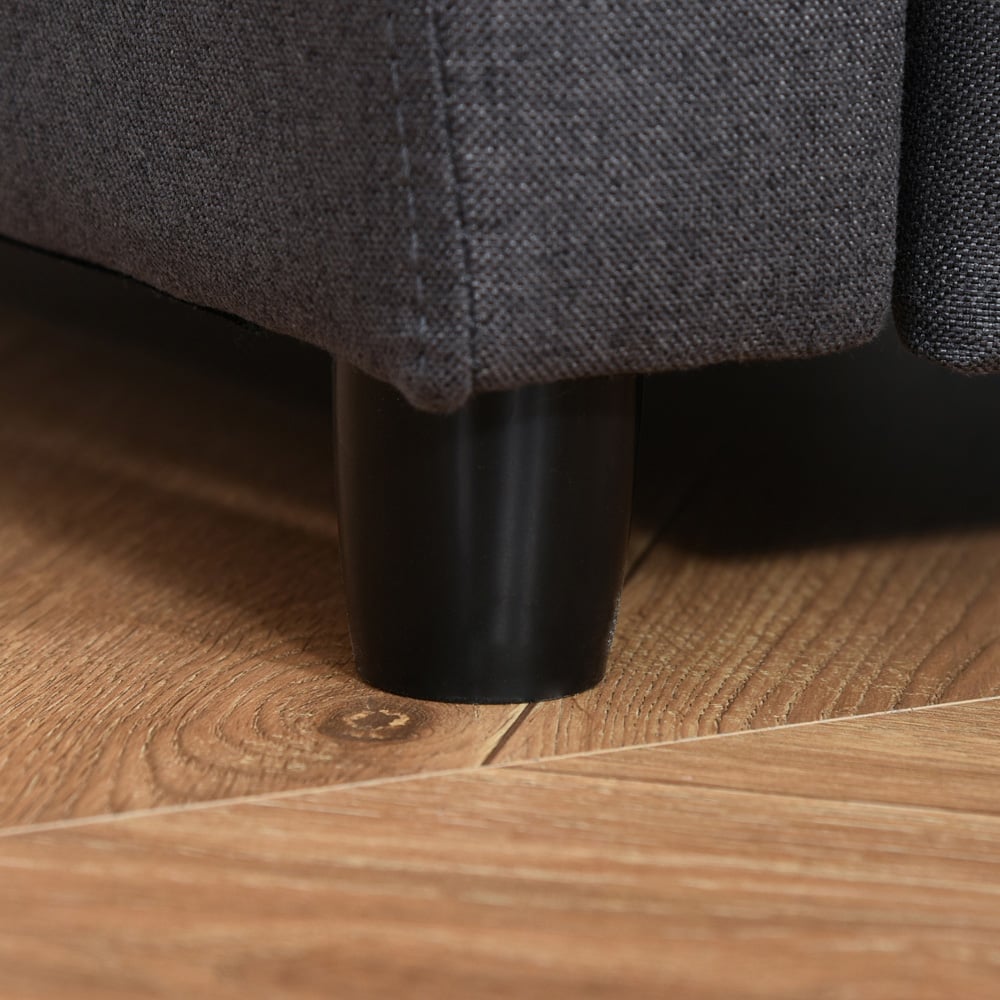 Tommy Toys Grey Linen Kids Recliner with Footrest Image 3