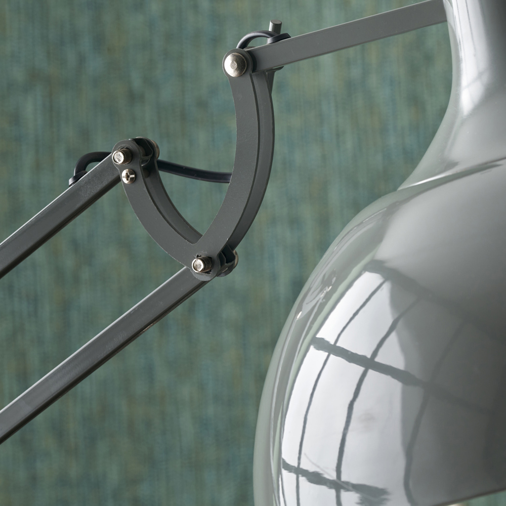 Pacific Lifestyle Alonzo Grey Metal Floor Lamp Image 3