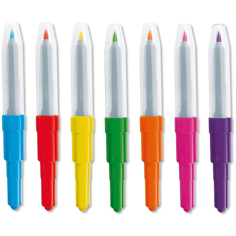 SES Creative Assorted Colour Textile Craft Blow Airbrush Pen 7 Pack Image 2