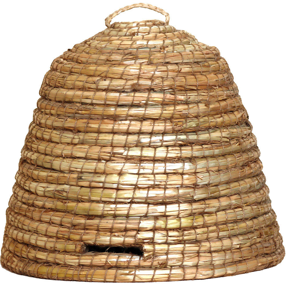 Gardeco Handmade Wheat Straw Bee Colony Skep 45cm Image 1
