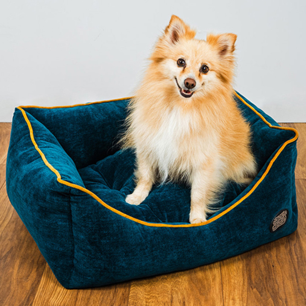 Snug & Cosy Chelsea Large Teal Dog Bed Image 2