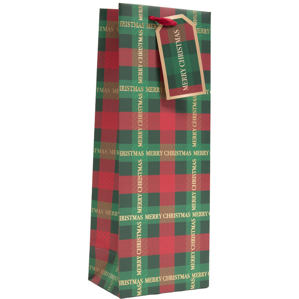 Tartan Bottle Gifting Bag Image 4