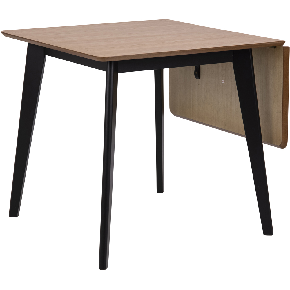 Florence Roxby 80 to 120cm Extending Dining Table Oak and Black Image 4