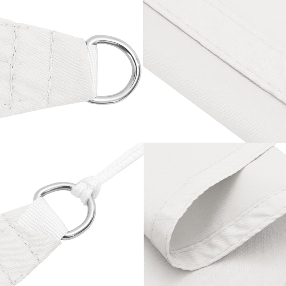 vidaXL White Triangular Sun Shade Sail 2 x 2 x 2m Image 5