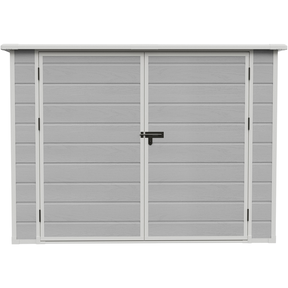 Living and Home 7 x 4ft Plastic Bicycle Storage Shed Image 2