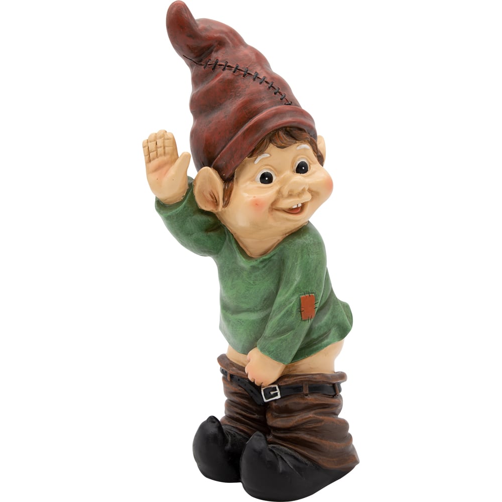 Gardenkraft Naughty Garden Gnome Decoration 34cm Image 4