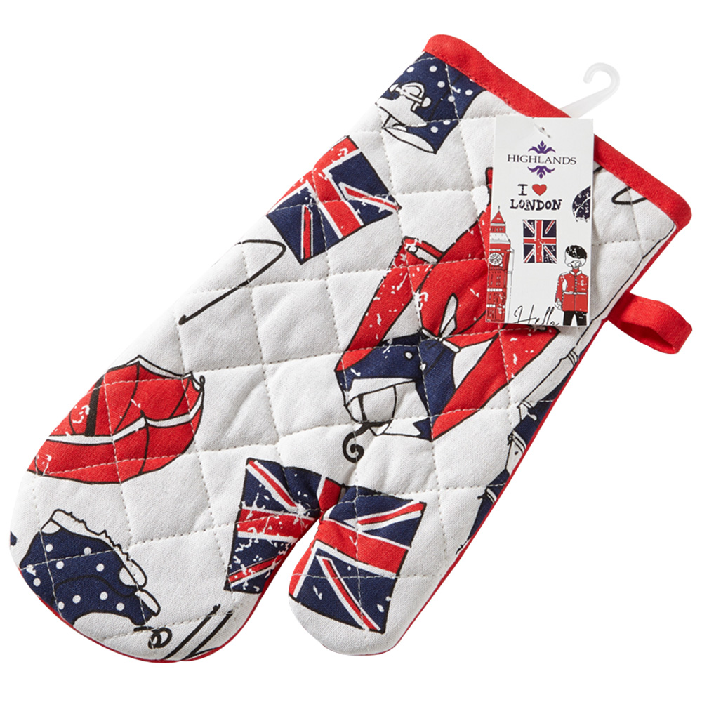 Highlands Homeware London Print Single Oven Mitt Image 1
