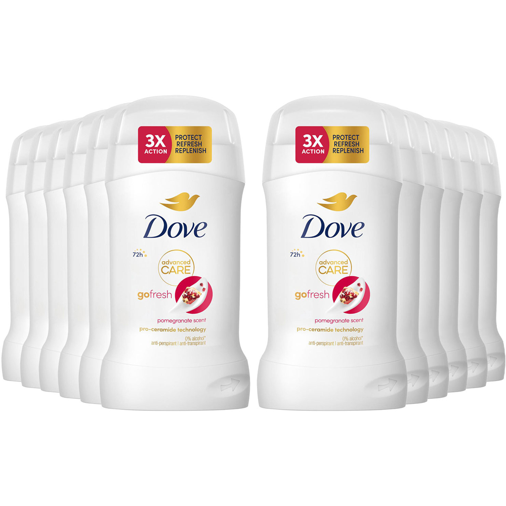 Dove Women Go Fresh Anti-Perspirant Deo Stick 50ml 12 Pack Image 1