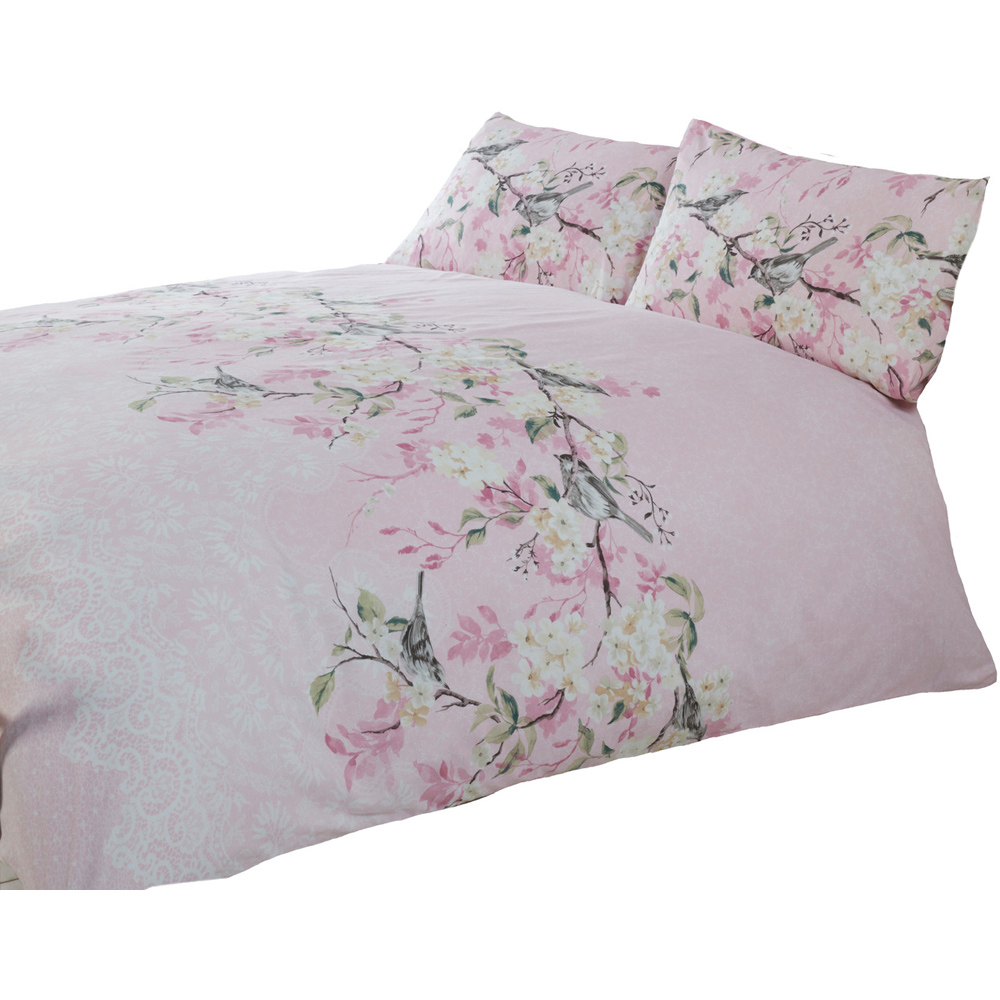 Rapport Home Eloise King Size Pink Duvet Cover Set Image 2