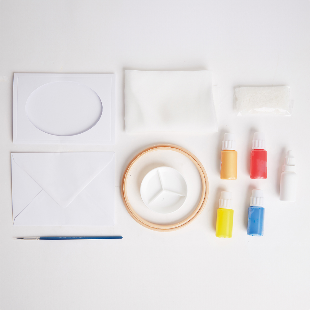 House of Crafts Multicoloured Silk Painting Card Craft Kit Image 3