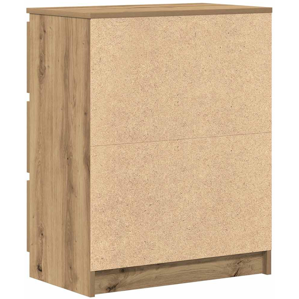 vidaXL 3 Drawer Artisan Oak Sideboard Image 8