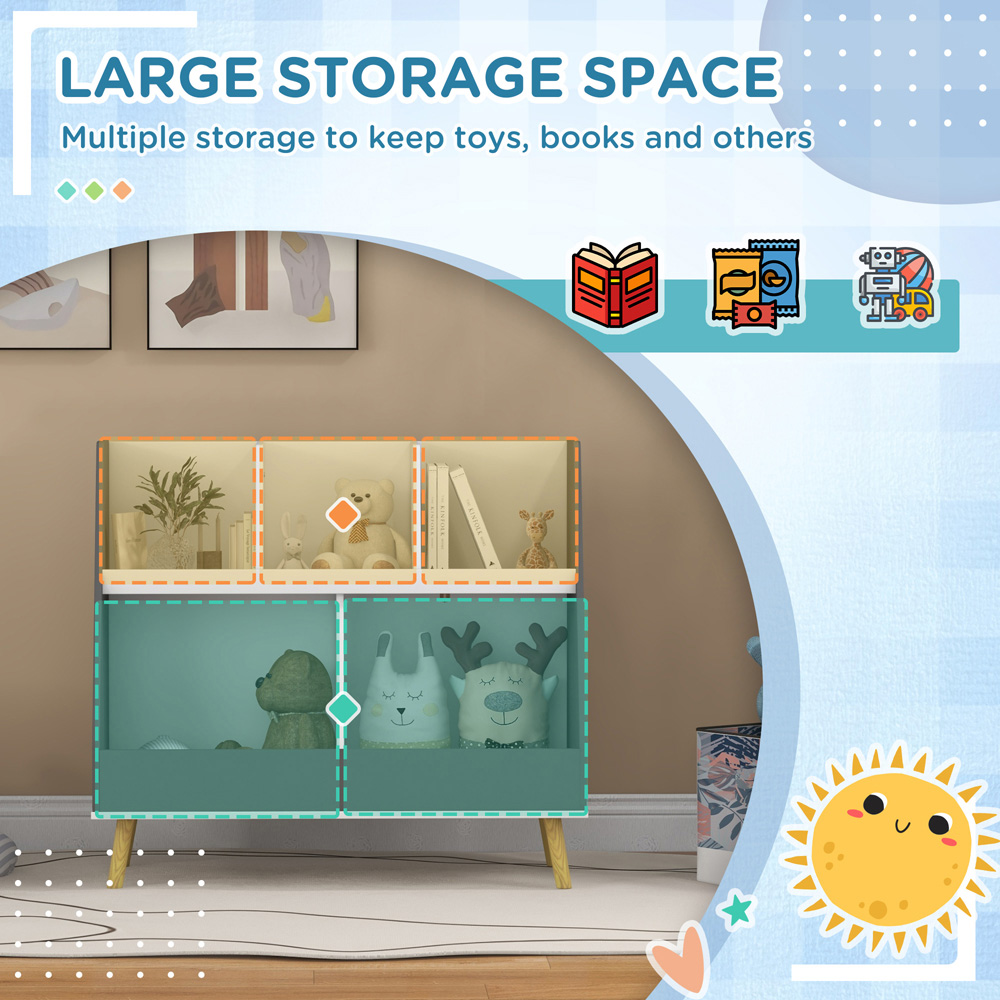Tommy Toys 5 Shelf Grey Kids Storage Shelf Image 5