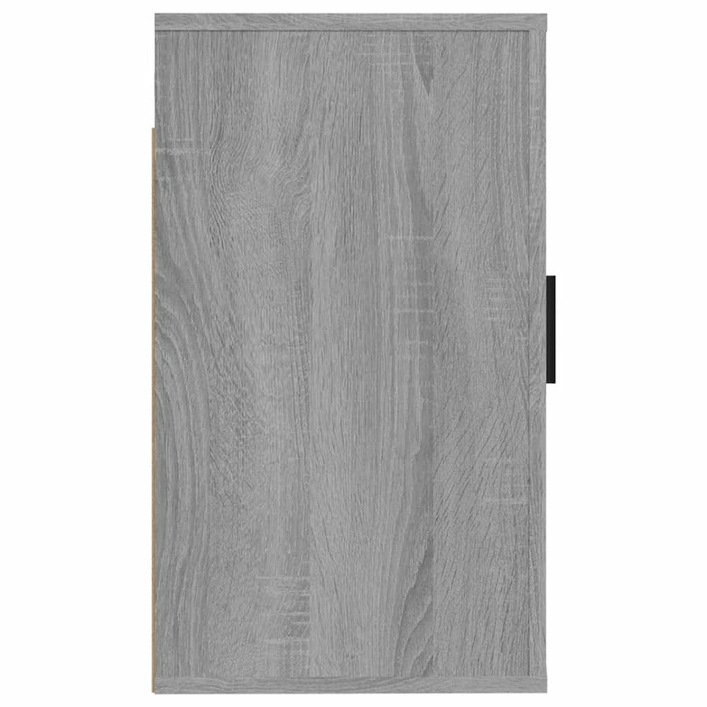 vidaXL Single Drawer Grey Sonoma Wall Mounted TV Cabinet Set of 2 Image 7