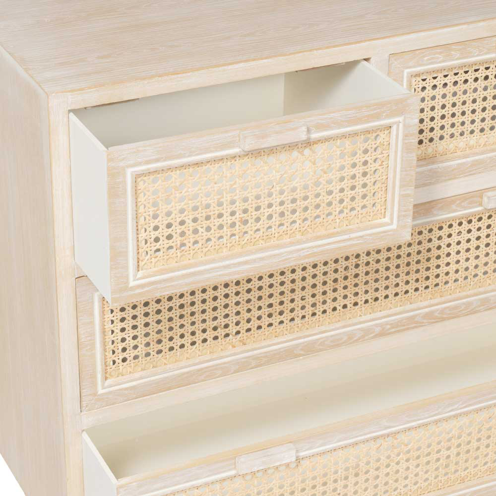 Toulouse 4 Drawer Light Oak Chest of Drawers Image 4