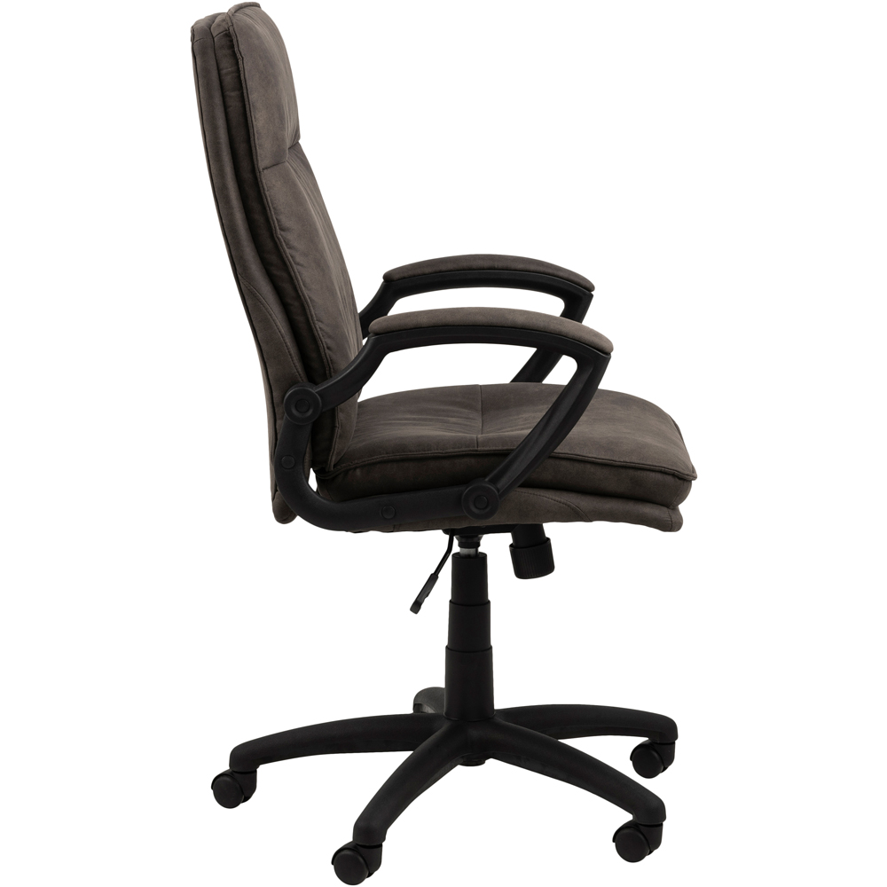 Florence Brad Black Swivel Chair Image 3