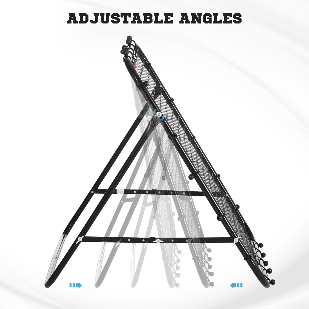 HOMCOM Adjustable Multi Sport Rebounder Net 3.1 x 3.1ft Image 8