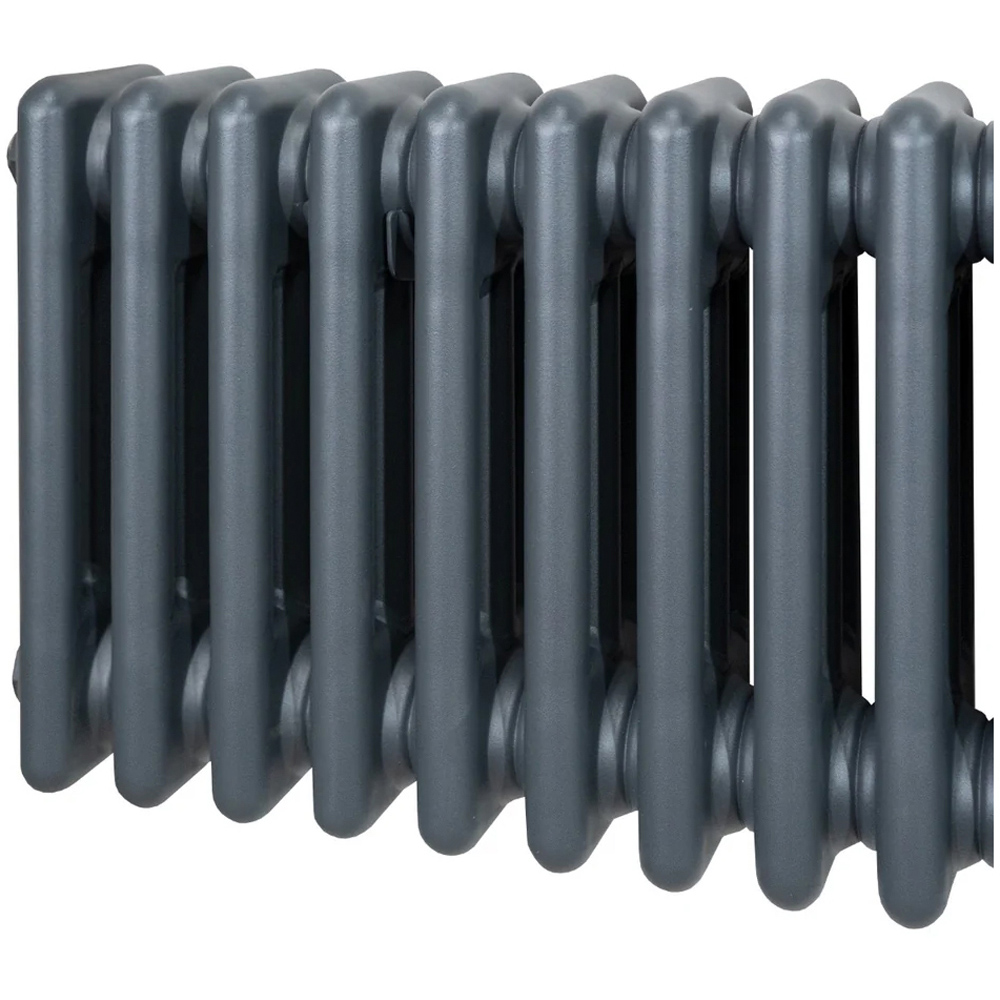 Monster Shop 6255 BTU Anthracite Grey Traditional 3 Column Radiator 600 x 1192mm Image 4
