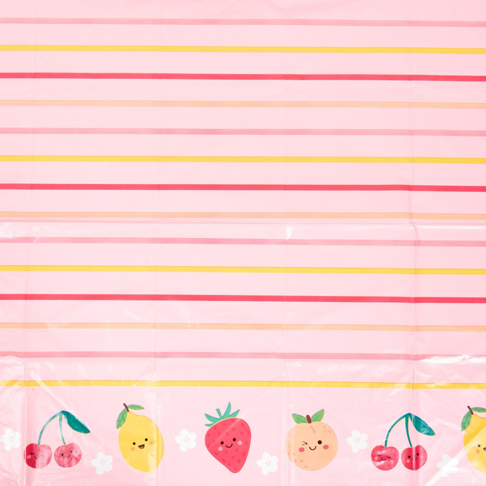 Cute Fruit Table Cover Pink Image 2