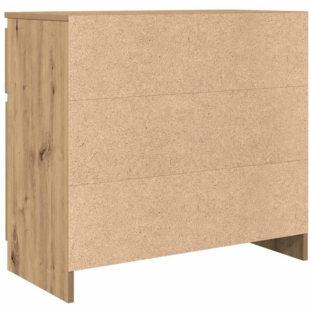 vidaXL 2 Door Single Drawer Artisan Oak Sideboard Image 8