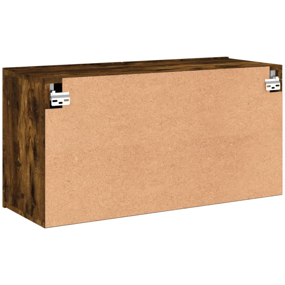 vidaXL 2 Door Smoked Oak Wall Mounted TV Cabinet Image 8