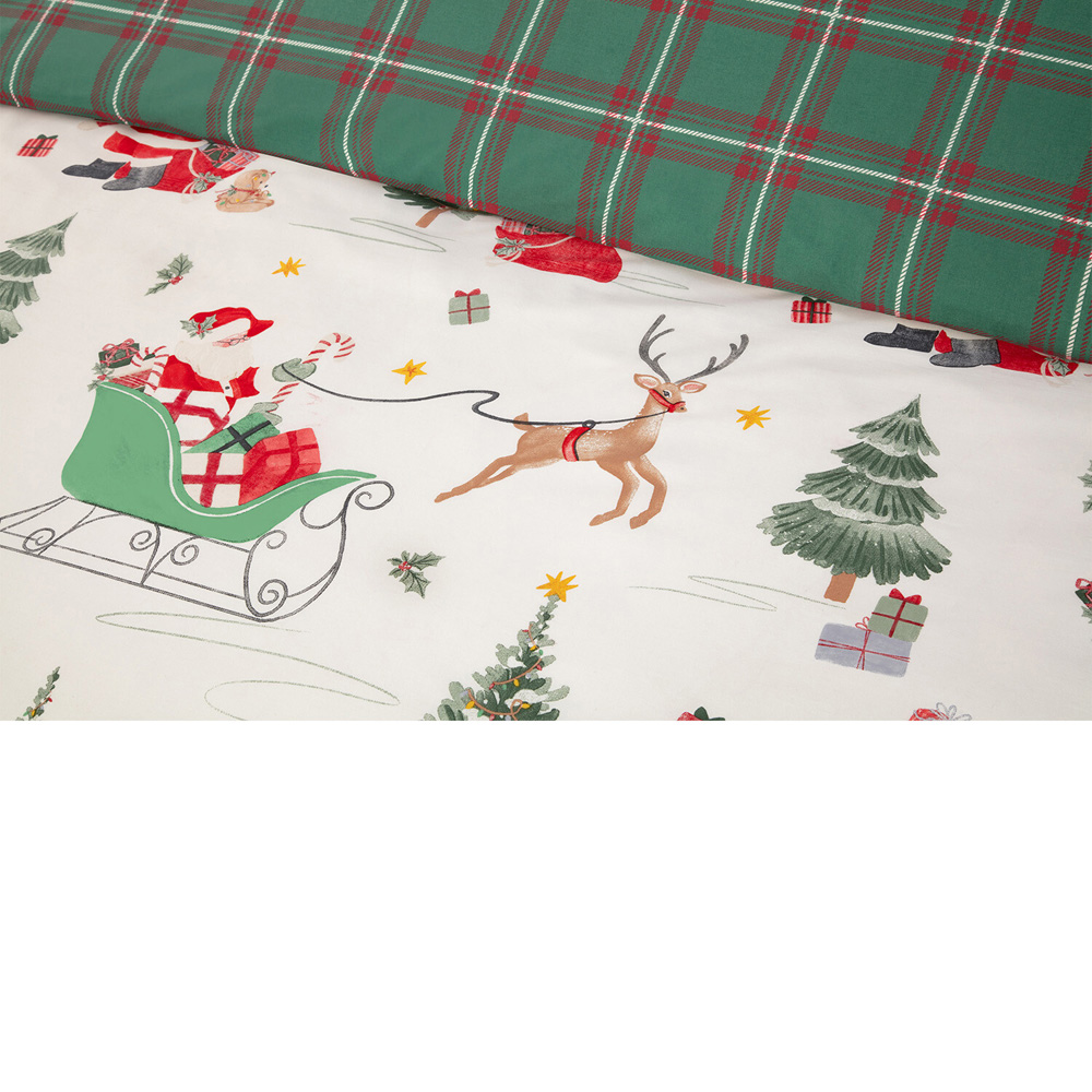 Vintage Santa Duvet Set Superking Image 4