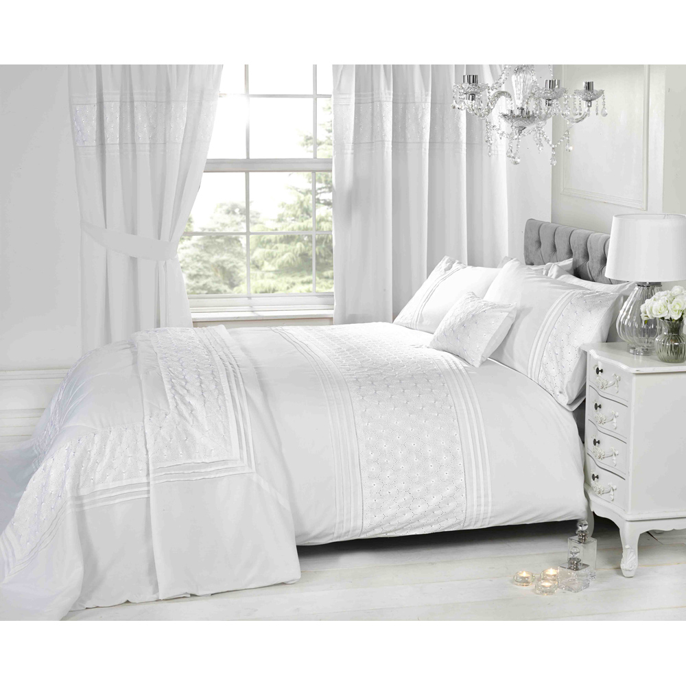 Rapport Home Everdean Boudoir White Cushion Cover Image 2