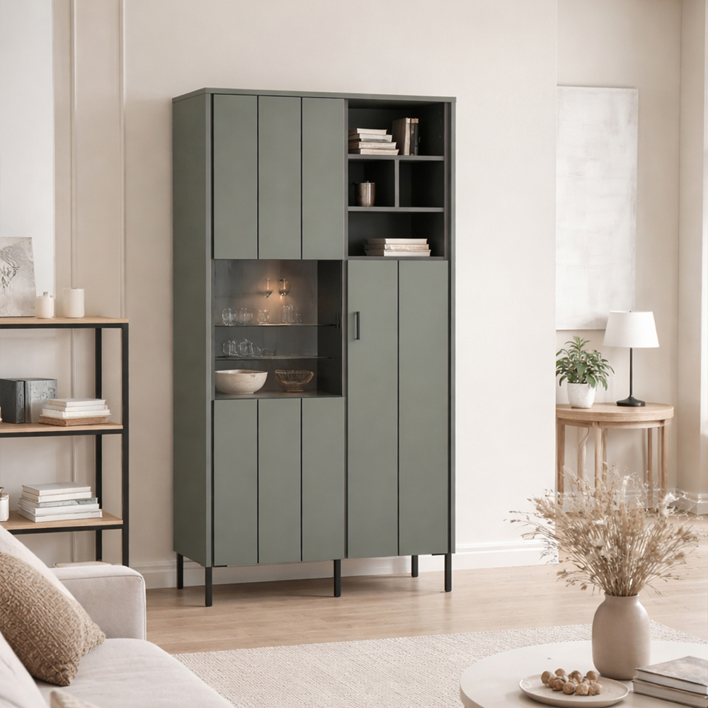 Furniture To Go Arundel 3 Door Green Cabinet Image 4