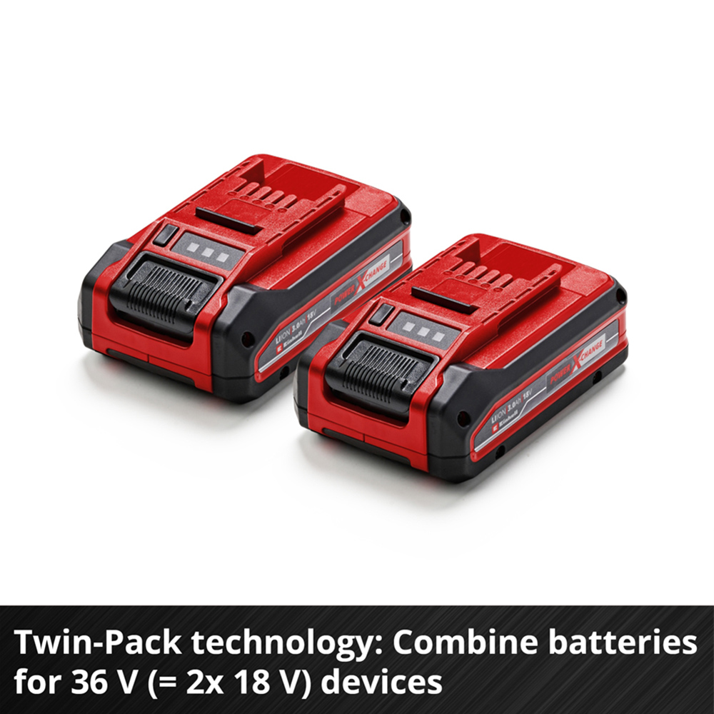 Einhell 3.0Ah 18V Power X-Change Plus Battery 2 Pack Image 2