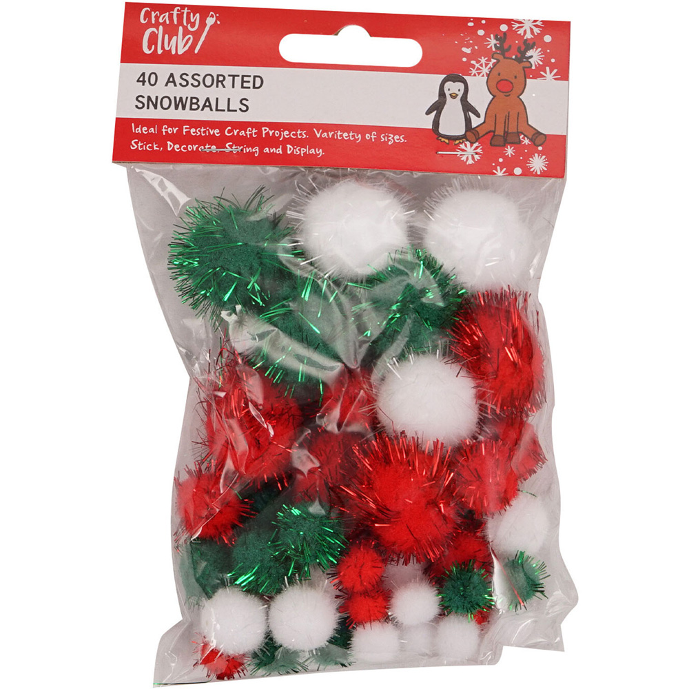 Pack of 40 Assorted Snowballs Image