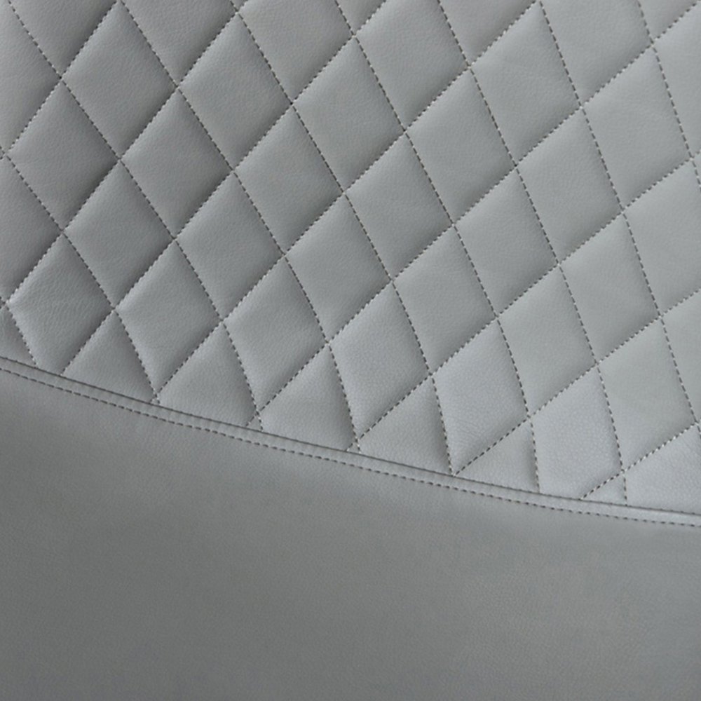 Furniturebox Molini Solara 6 Seater Dining Set Black Gloss and Grey Image 6