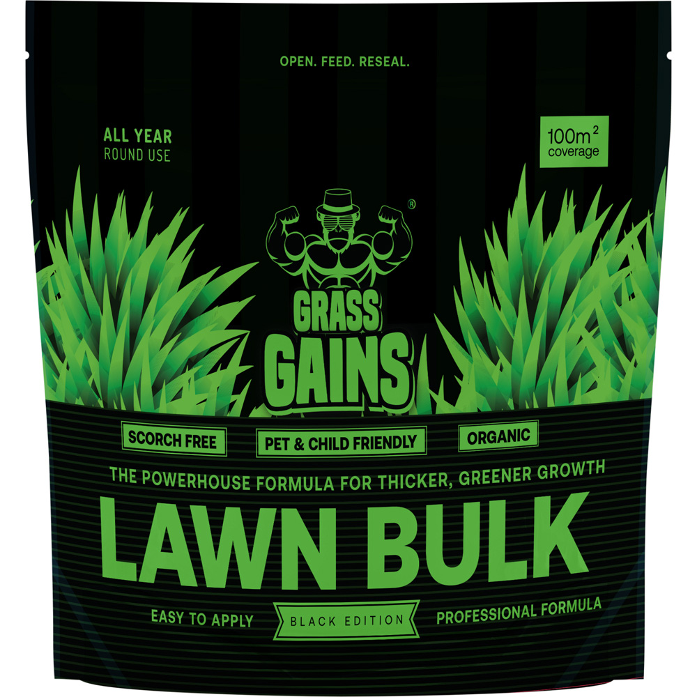 Grass Gains Black Edition Super Seed One Shot Wonder Fert Shaker Ultimate Lawn Transformation Bundle Image 2