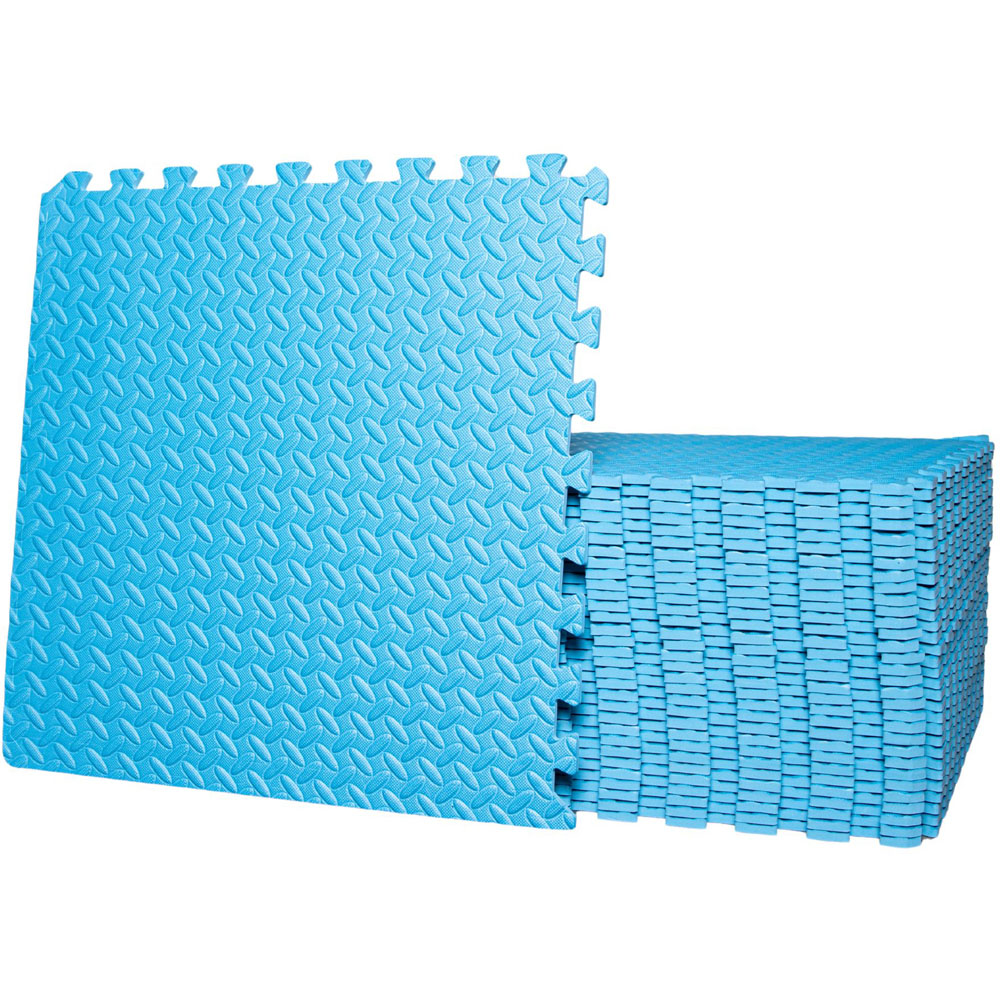 Samuel Alexander 32 Piece Blue EVA Foam Protective Floor Mats 60 x 60cm Image 1