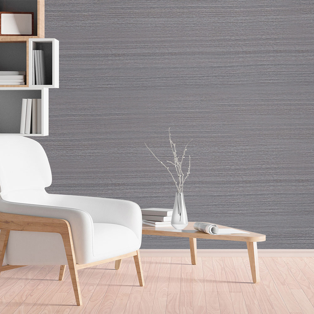 Living and Home Wood Effect Grey Rectangle Self Adhesive Wallpaper Image 6