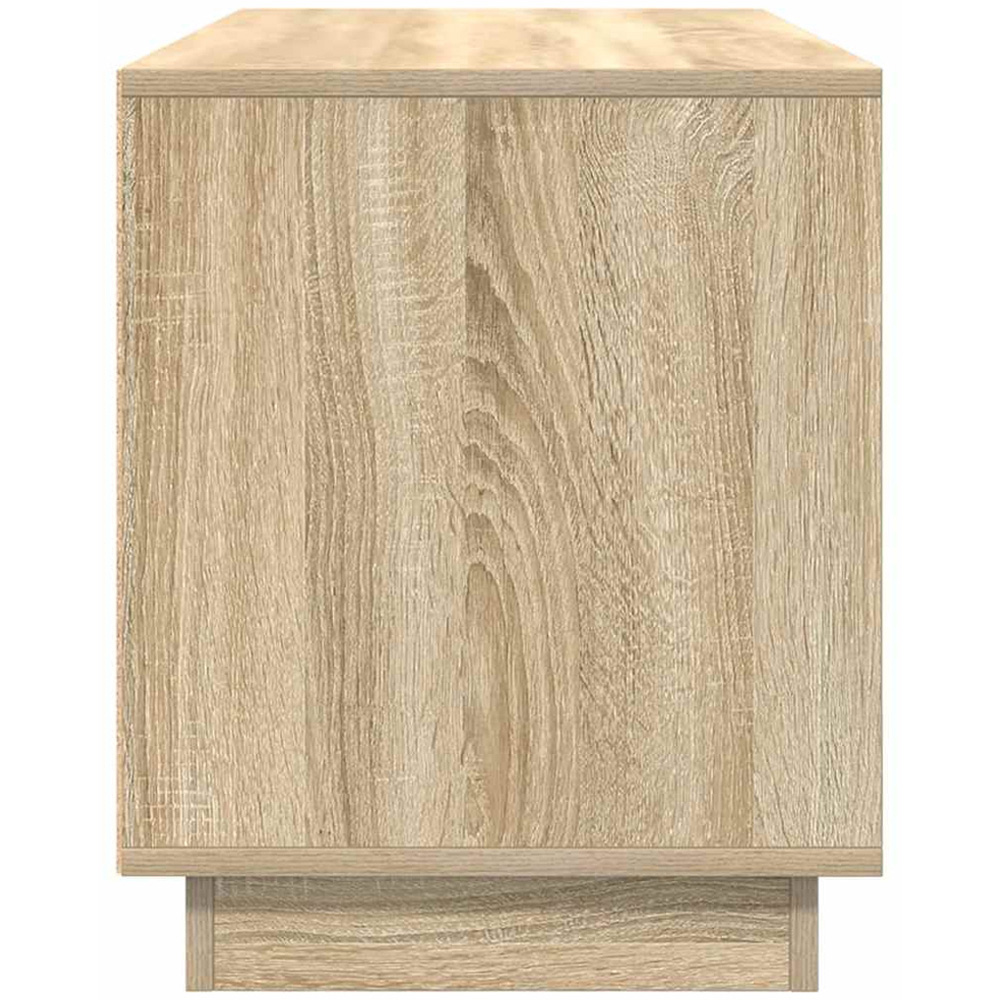 vidaXL 2 Door 2 Drawer Sonoma Oak LED TV Cabinet Image 8