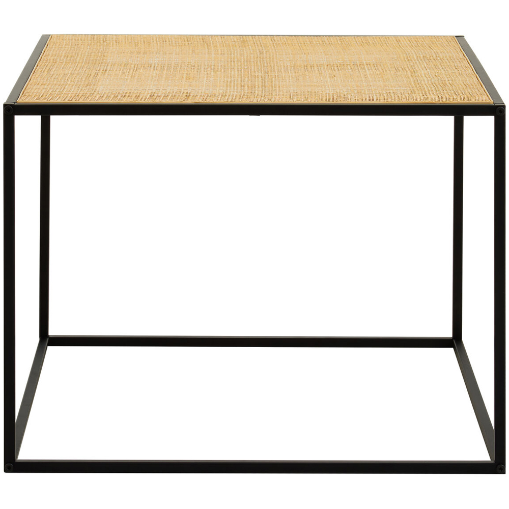 Premier Housewares Natural Rattan Top Coffee Table Image 3