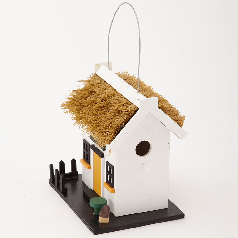 Arboria Garden Decor Irish Cottage Wooden Bird House Image 2