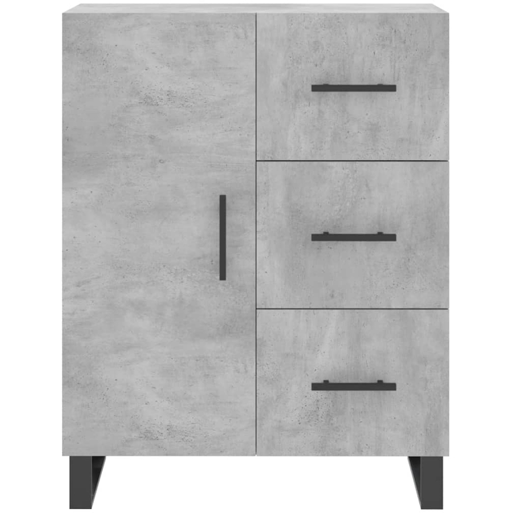 vidaXL 3 Door 3 Drawer Concrete Grey Highboard Image 8