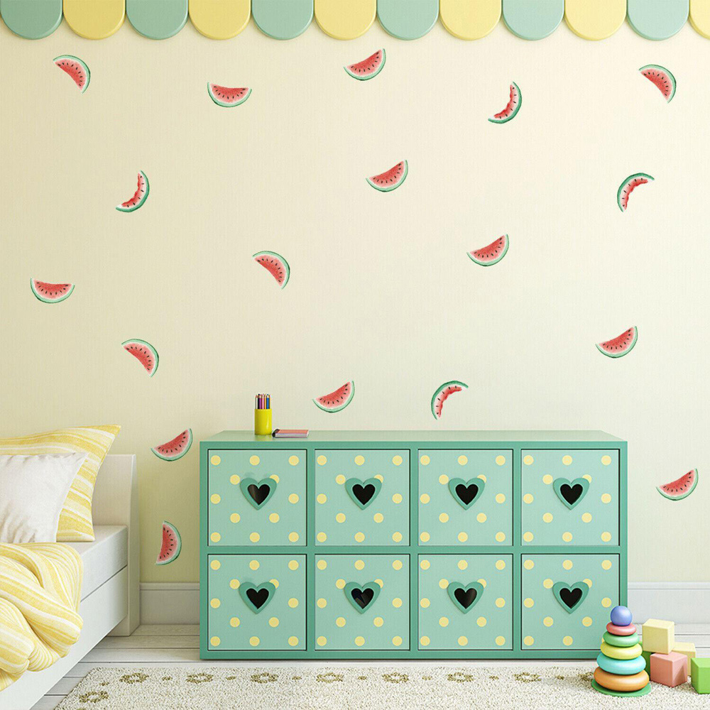 Walplus Kids Watermelon Slices Self Adhesive Wall Stickers Image 1