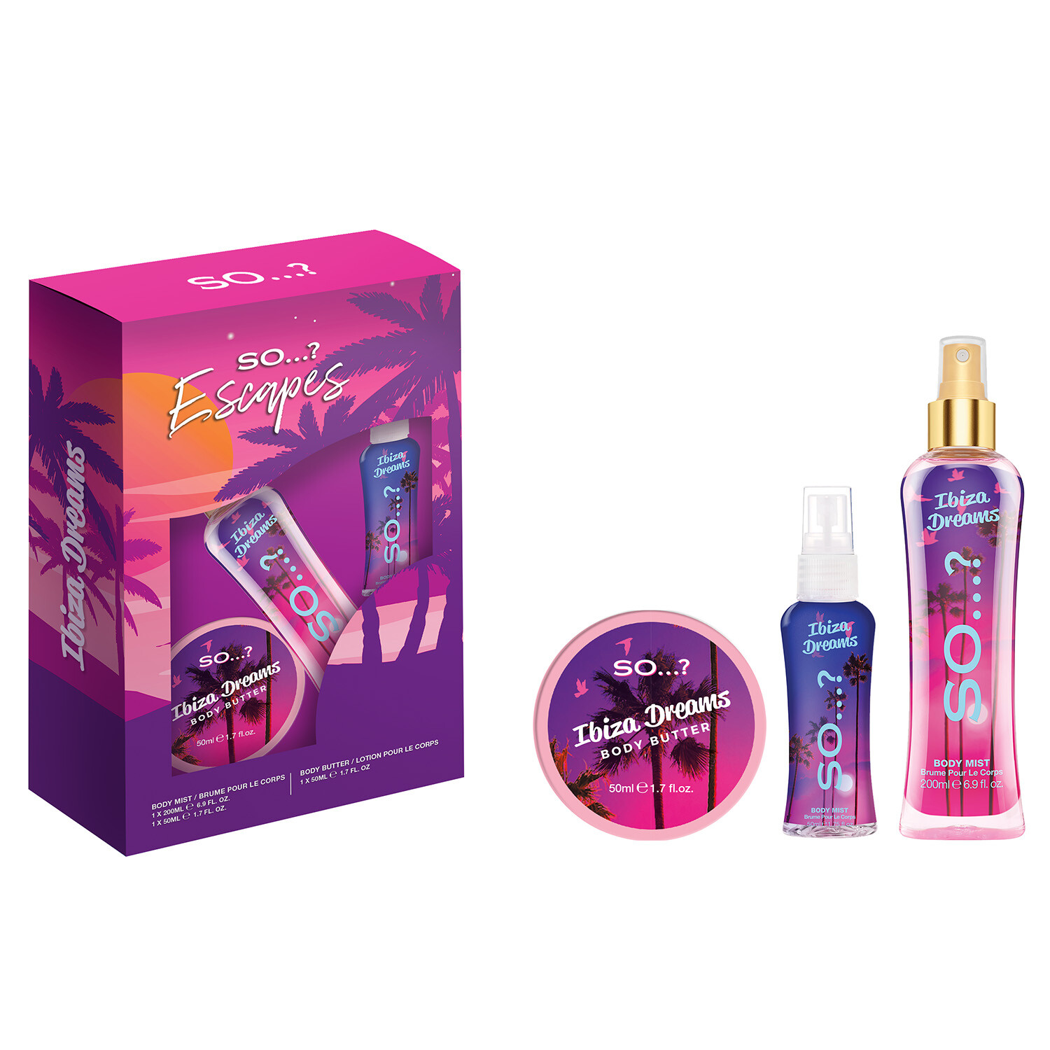So...? Escapes Ibiza Dreams Gift Set - Pink Image