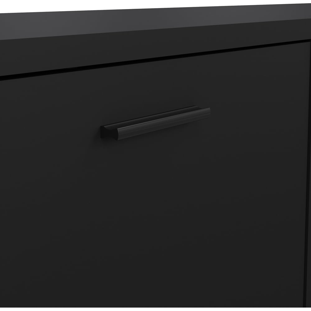 Furniture To Go Media 2 Door Single Drawer Black TV Unit Image 7