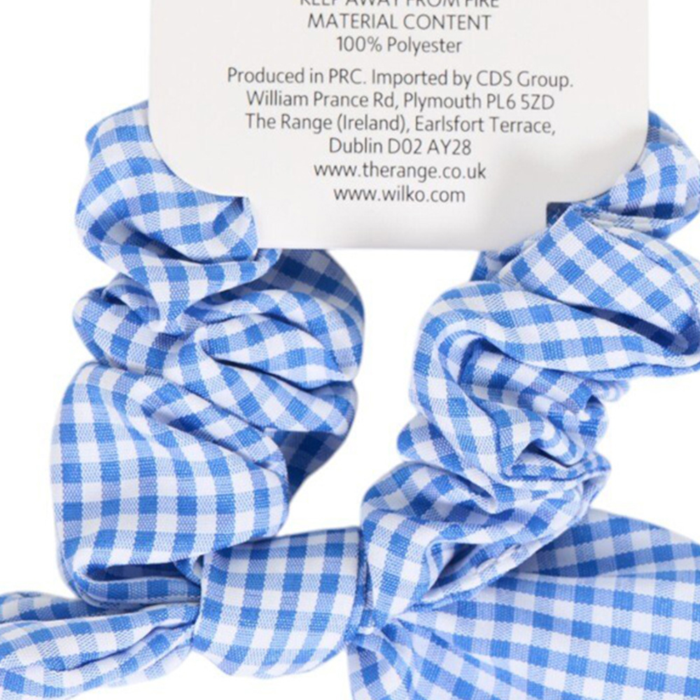 Bow Scrunchie Blue Image 5