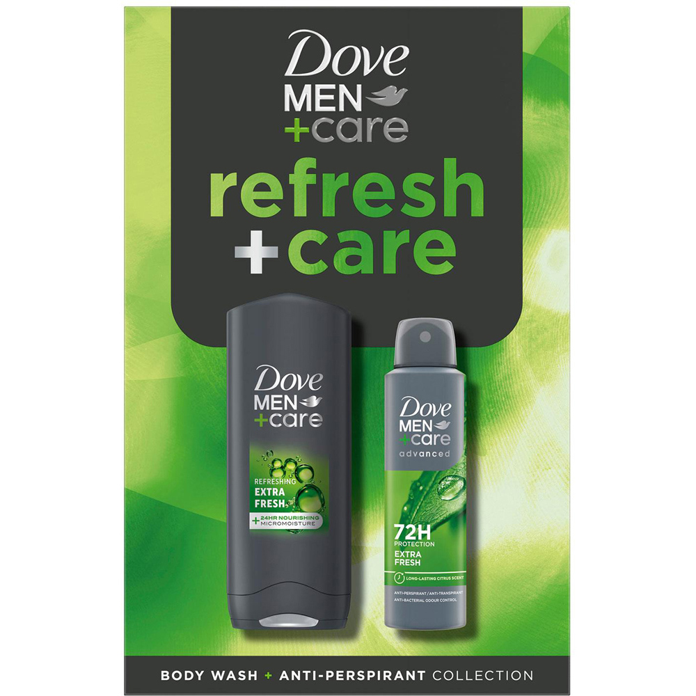 Dove Men+Care Refresh and Care Citrus and Cedarwood Scent Bodywash and Bodyspray Gift Set 4 Pack Image 5
