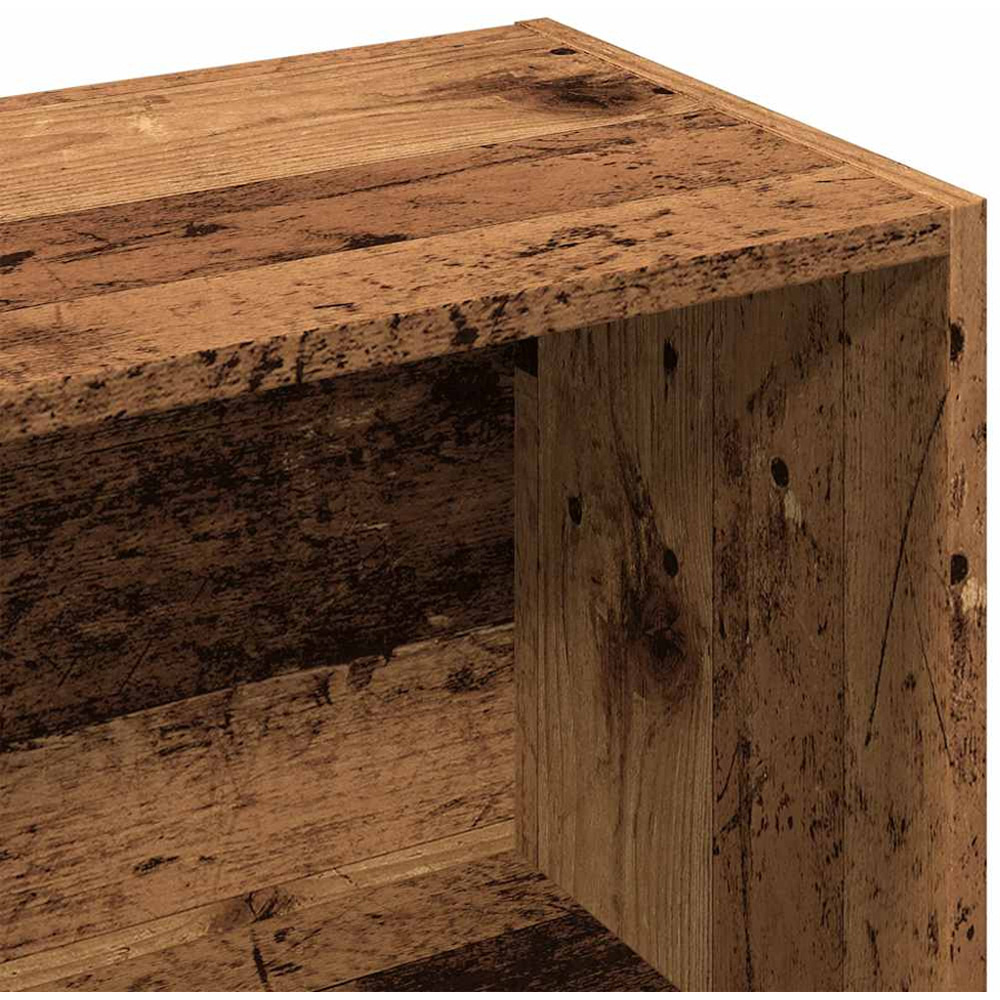 vidaXL 7 Shelf Old Wood Bookcase Image 7