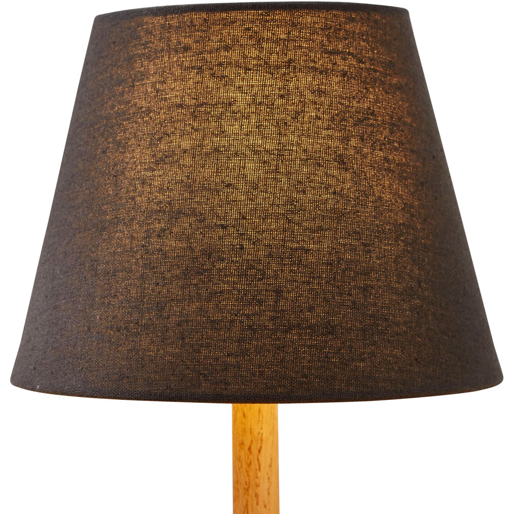 Lighting Collection Underwood Grey Linen Tapered Lamp Shade 20cm Image 3