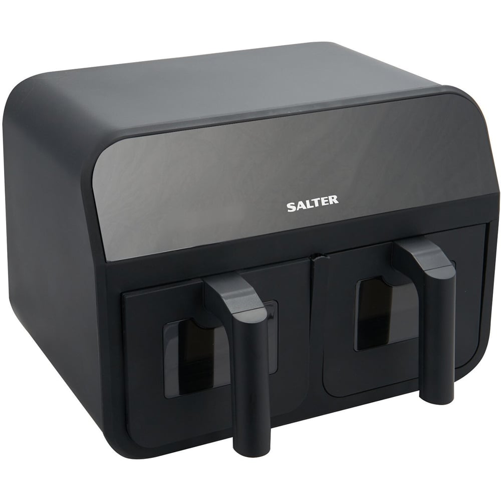 Salter Dual Air Fryer Pro with Windows - Black Image 1