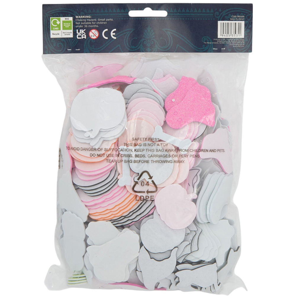 Fun Pink Halloween Foam Stickers Image 2