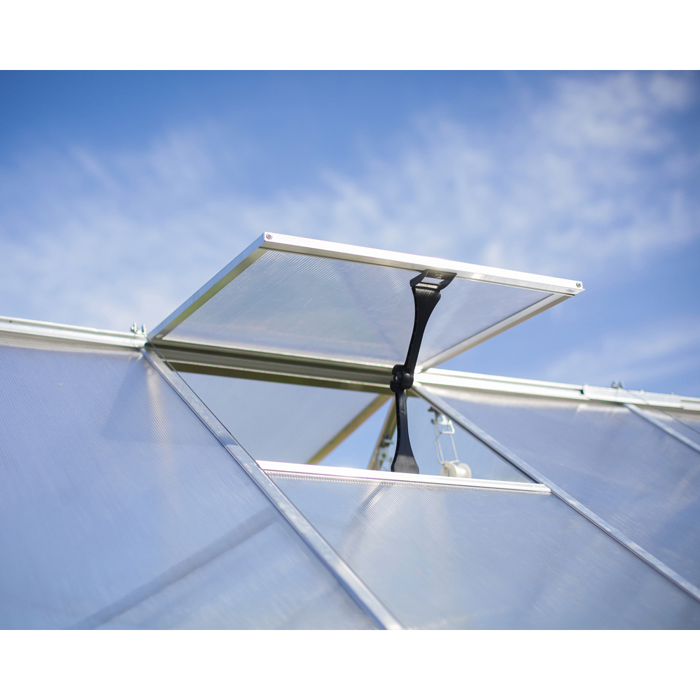 Palram Canopia Balance Silver Aluminium Polycarbonate 10 x 28ft Greenhouse Image 4